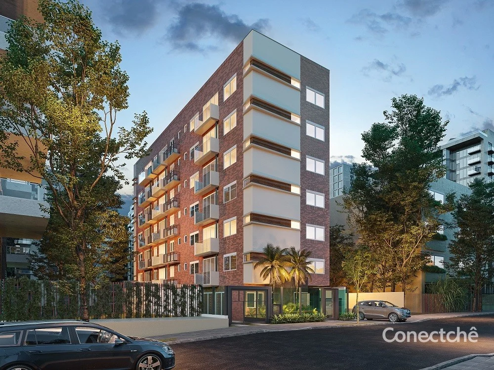 Fachada do Lexington 111 Residencial na Rua Casemiro de Abreu, no Bela Vista, Porto Alegre