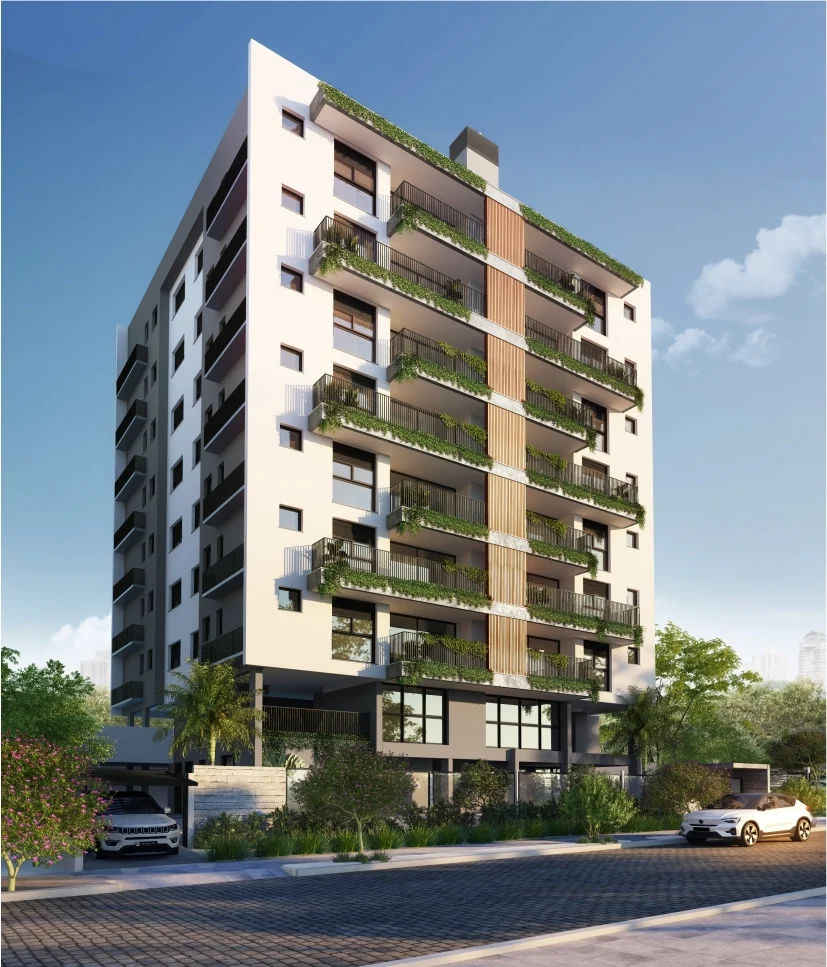 Fachada do Mirante Country Club, apartamento de 2 quartos no Passo D'Areia, Porto Alegre
