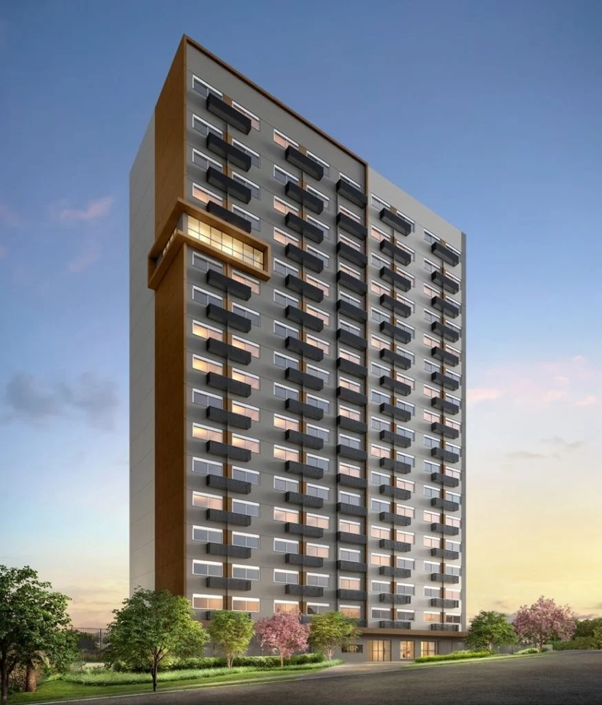 Fachada do Vista Nova Carlos Gomes, studio e apartamentos de 2 quartos no Petrópolis, Porto Alegre